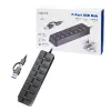 Hub USB 3.2 Gen 1, 7 puertos con interruptor encendido/apagado, negro