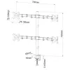 Asa para 4 monitores LCD 13-27'' L-04N