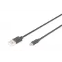 Cable de conexión Assmann USB 2.0. Type-A - Micro B M/M. 1,0 m. Conforme USB 2.0. UL. bl (AK-300110-010-S)