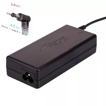 Fuente de alimentación para portátil Akyga AK-ND-53 19,5 V / 4,62 A, 90 W, conector 4,5 x 3,0 mm con pin, para Dell