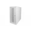 Digitus Caja de ordenador con puerta de cristal, con ruedas, con cerradura, con ranuras de ventilación