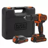 Black & Decker BDCHD18KB-QW Taladro sin llave negro, naranja