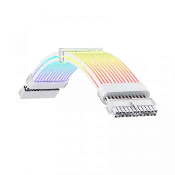 Gamemax | Cable de extensión de fuente de alimentación | MB 24PIN-B | Blanco