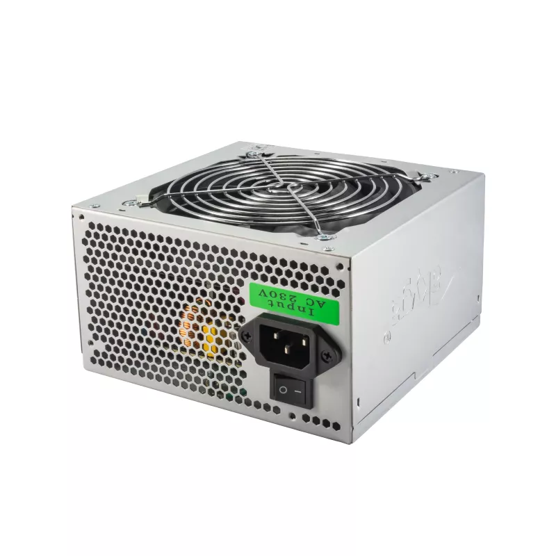 Fuente de alimentación ATX Akyga Basic AK-B1-550 550 W, ventilador de 120 mm, PFC pasivo, gris