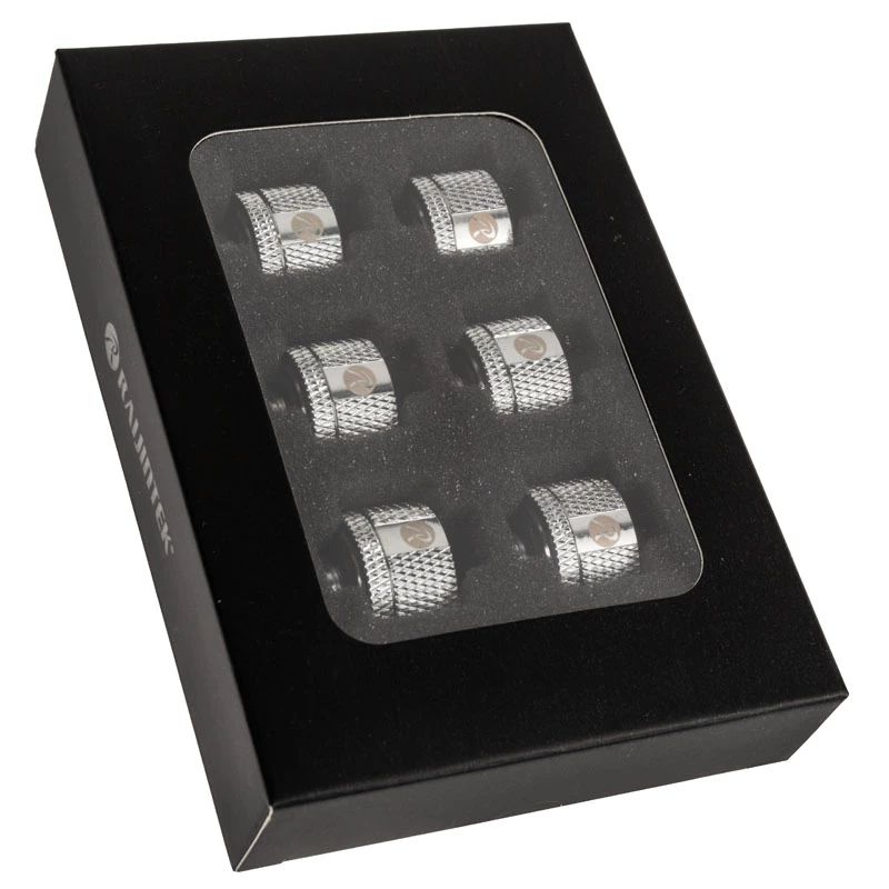 RAIJINTEK PELIAS SILVER D141806 — set de 6 aspas de ventilador de refrigeración plateadas/accesorios