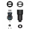 Roidmi 3S Cargador de coche con transmisor FM, Bluetooth, negro
