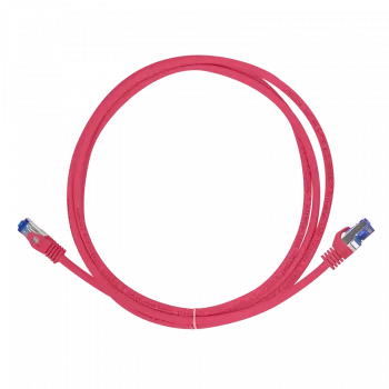 Logilink Professional Ultraflex - cable de parcheo - RJ-45 (M) a RJ-45 (M) - 50 cm - 6 mm - S/FTP - CAT 6a - libre de halógenos, moldeado, con alivio de tracción - rojo, RAL 3018 (C6A024S)
