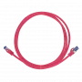 Logilink Professional Ultraflex - cable de parcheo - RJ-45 (M) a RJ-45 (M) - 50 cm - 6 mm - S/FTP - CAT 6a - libre de halógenos, moldeado, con alivio de tracción - rojo, RAL 3018 (C6A024S)