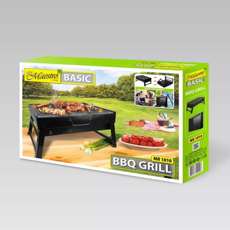 Maletín de barbacoa plegable 43x29x22 cm Maestro MR-1010