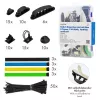 LogiLink Set organizador de cables 128 piezas