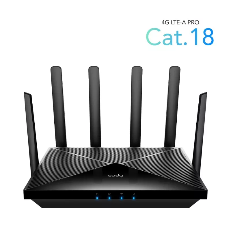 Cudy LT18 router inalámbrico Gigabit Ethernet dual band (2,4 GHz / 5 GHz) 4G negro