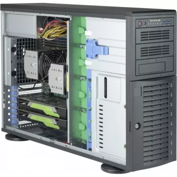 Super Micro Supermicro SC743 AC-1K26B-SQ - Torre - 4U - Extended ATX - SAS - Hot-Swap 1200 Watt - Negro - USB (CSE-743AC-1K26B-SQ)