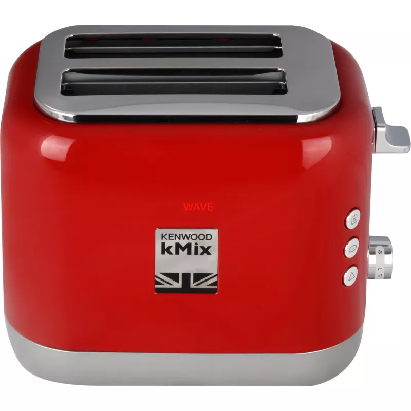Tostadora Kenwood TCX751RD 2 ranuras 900 W, carcasa de metal, roja, 160×272×257 mm