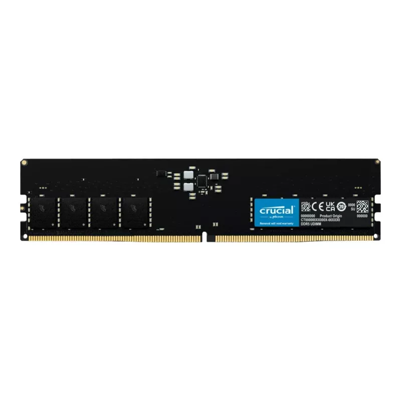 Crucial CT16G56C46U5 U-DIMM, 16GB, DDR5, 5600 Mhz, CL46, negro