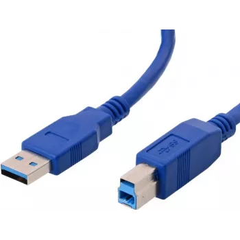 Cable USB Helos 014681 USB 3.2 Gen 1 1m USB A USB B azul