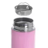 Botella térmica Adler AD 4506P acero inoxidable con funda de silicona, rosa, con aislamiento al vacío