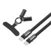 Cable USB-C TB AKTBXKUCCSMY12B 1,2 m, negro, USB-C a USB-C