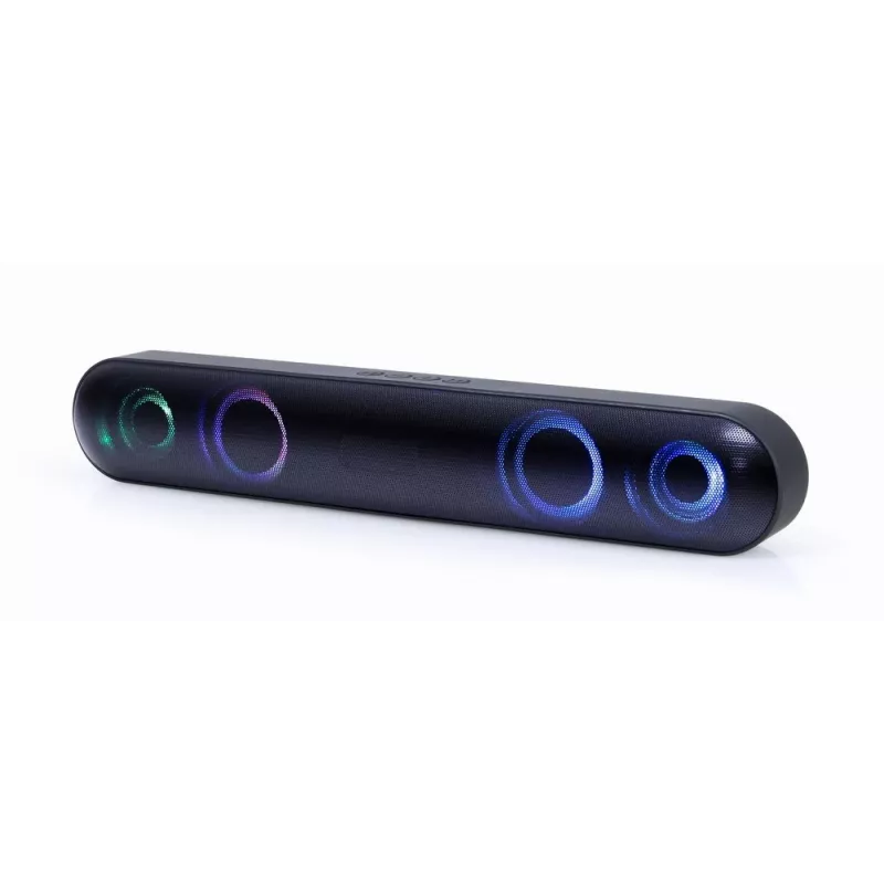 Barra de sonido Gembird SPKBT-BAR400L negra 2.0 canales 10 W
