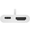 Adaptador multipuerto Goobay USB-C™ HDMI, blanco, 0,145 m - amplía un dispositivo USB-C™ con un puerto HDMI™ (62110)
