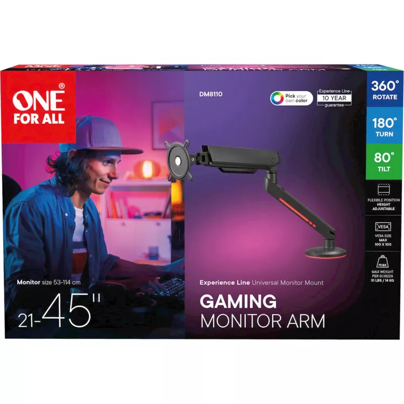 One For All DM8110 Experience-line soporte de montaje VESA para pantalla LCD 21-45 RGB