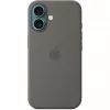 Funda Apple iPhone 16 Silicon Case con MagSafe gris piedra