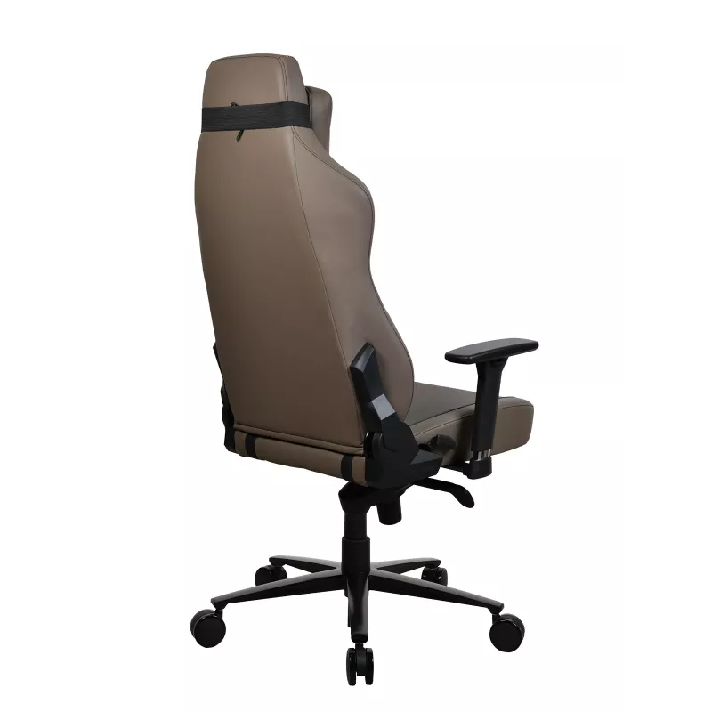 Silla gaming Arozzi Vernazza SoftPU Marrón — diseño ergonómico, revestimiento SoftPU