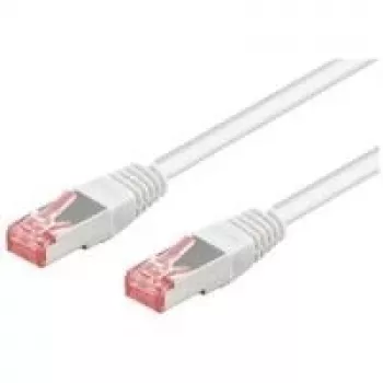 Wentronic Goobay cable de red CAT 6, S/FTP (PiMF), blanco, 0,25 m – LSZH libre de halógenos, cobre (93217)