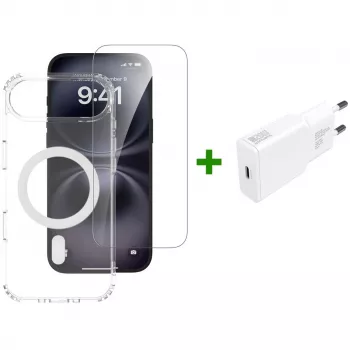 Set de inicio premium 3en1 4smarts para Apple iPhone Air, compatible con MagSafe