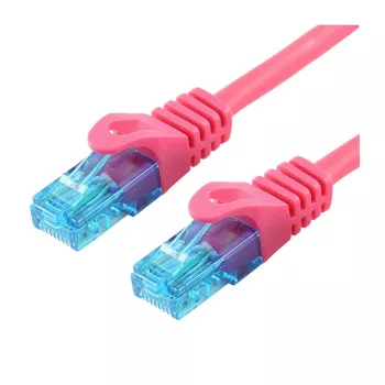 Cable de red LOGON TCU55U200M Cat5e U/UTP, RJ-45 a RJ-45, 20 m, magenta