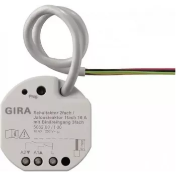 GIRA 506200 actuador de conmutación/persiana 2f/1f 16 A UP KNX Secure (506200)
