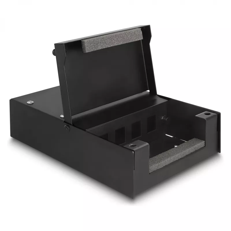 Caja distribuidora DeLOCK 66235 4 puertos metal negro