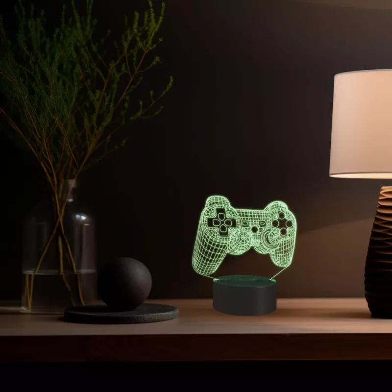 Lámpara de mesa MANTA SNL57RGB decoración de luz RGB 3D, LED RGB, efecto 3D decorativo