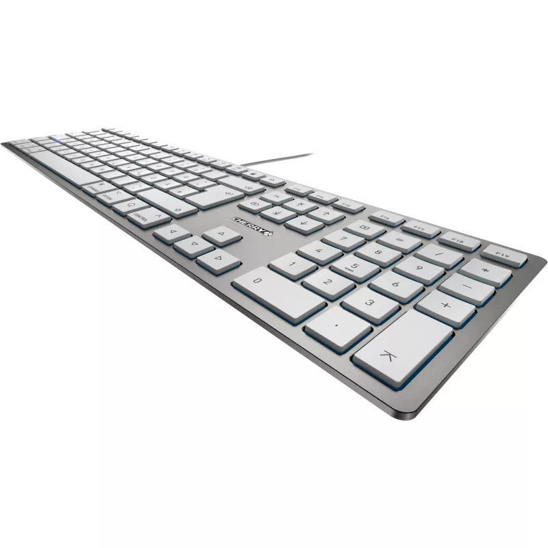 CHERRY KC 6000 Teclado fino FOR MAC Oficina USB QWERTZ Alemán Plata