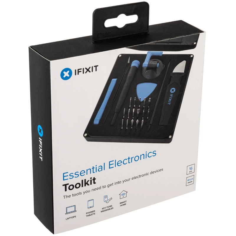 iFixit Essential Electronics Toolkit - set de herramientas para reparación de smartphones y electrónica