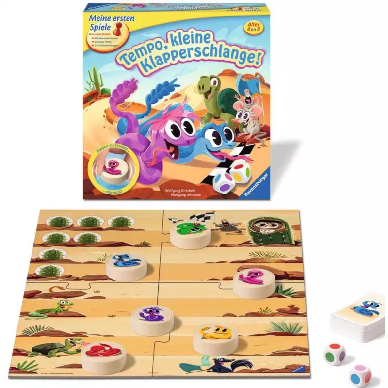 Tempo, pequeña serpiente de cascabel, juego de mesa
