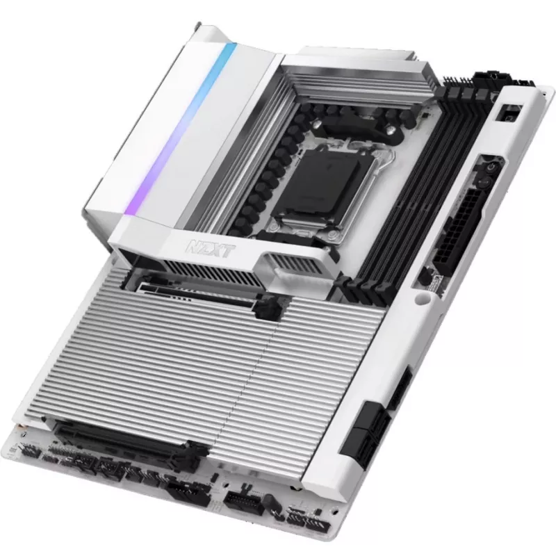 Placa base NZXT N9 X870E Blanco AM5 DDR5 ATX