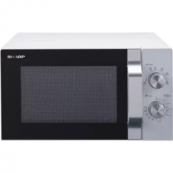 Microondas Sharp R204WA plata, blanco microondas solo encimera 20 l 800 W