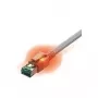 EasyLan DualBoot cable de parcheo LED Cat.6A (ISO/IEC), S/FTP, gris, 5,0 m, con identificación LED