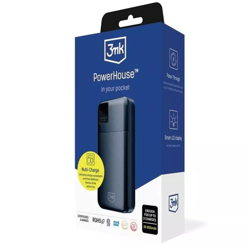 Batería externa portátil 3MK PowerHouse 20.000 mAh