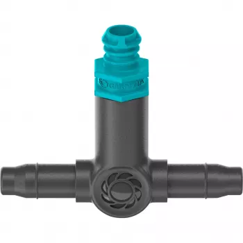 Gotero de riego Gardena 13317-20 2 l/h negro montaje en línea