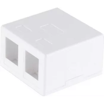 Adaptador de red ShiverPeaks 08-10116 — conexión Keystone de 2 puertos, blanca