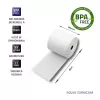 Rollo térmico Qoltec 51892 80 x 80 | 55 g/m² | 10 uds. | sin BPA