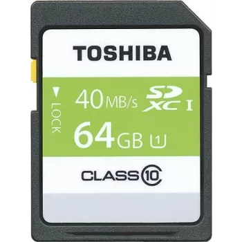 TOSHIBA 64GB tarjeta SDXC UHS-1, Retail (SD-T064UHS1(6)