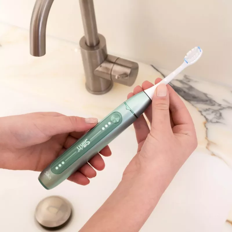 Cepillo de dientes eléctrico Silk'n SonicYou verde menta