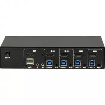 Conmutador KVM Inter-Tech IPC AS-41HUS 4 puertos USB
