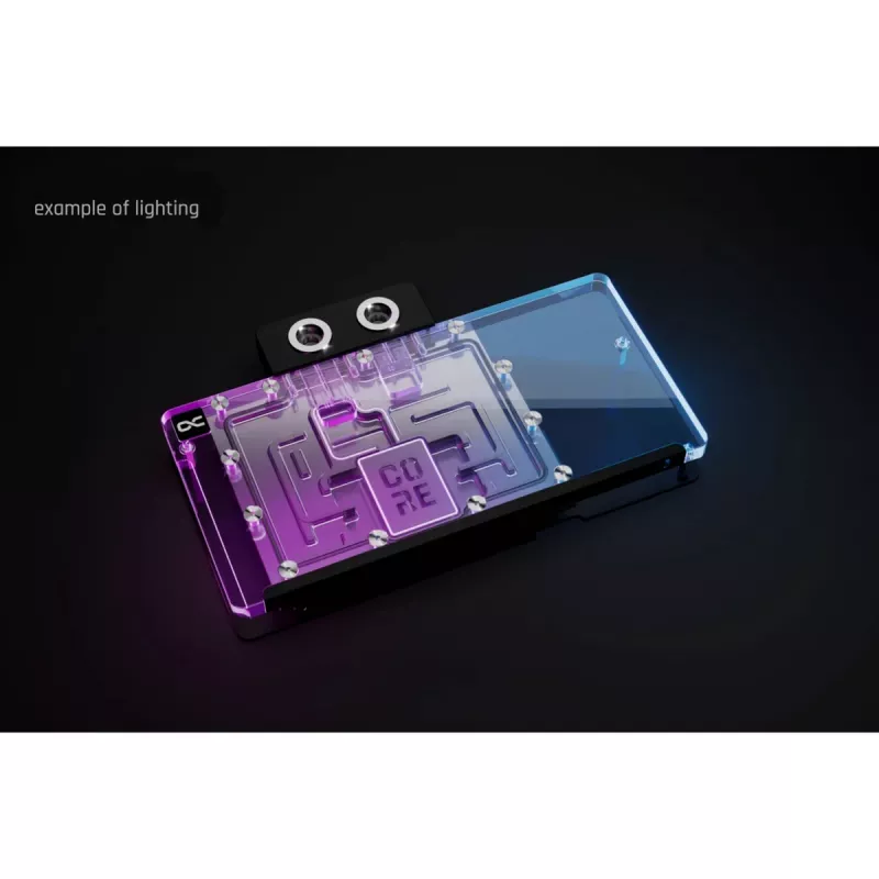 Alphacool Core RX 9070 XT Aorus Elite bloque de agua para GPU con backplate, transparente/cromado (14780)