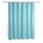Cortina de ducha Beldray LA035655FAS diseño waffle azul, cortina de ducha de tela 180x180 cm