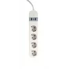 Regleta de enchufes inteligente Gembird TSL-PS-S4U-01-W 4 salidas AC 3880 W Blanco