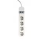 Regleta de enchufes inteligente Gembird TSL-PS-S4U-01-W 4 salidas AC 3880 W Blanco