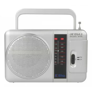 Radio portátil Eltra TOLA 3 analógica plata